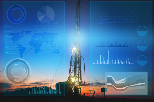automation of oil and gas production to prevent accidental drilling of wells. The use of artificial intelligence to process and store data when drilling wells and finding productive fields